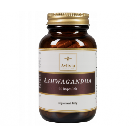 Ashwagandha 600mg Avlivia 60 kapsułek