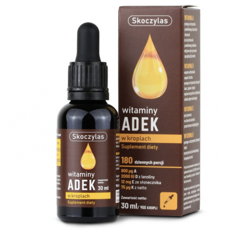 WITAMINY ADEK w kroplach 30ml Skoczylas