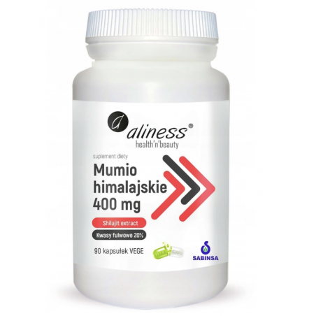 MUMIO Himlajskie ekstrakt 400mg Aliness 90 kaps.