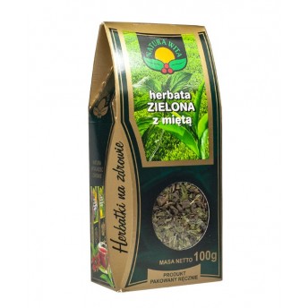 Herbata zielona z miętą 100g Natura Wita