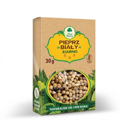 Pieprz biały (ziarno) 30g Dary Natury