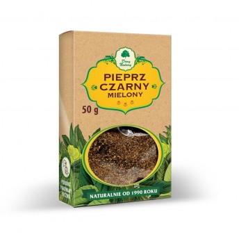Pieprz czarny mielony 50g Dary Natury