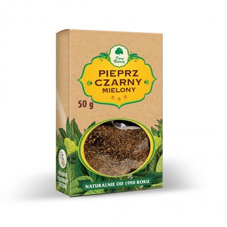 Pieprz czarny mielony 50g Dary Natury