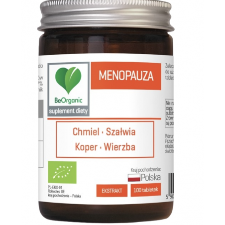 MENOPAUZA 450mg BeOrganic 100 tabletek