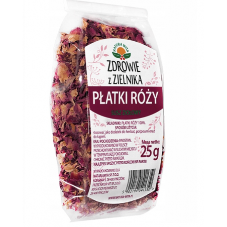 PŁATKI RÓŻY 25g Natura Wita