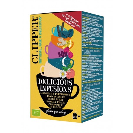 Herbatka owocowo - ziołowa Mix 5 smaków fix Clipper