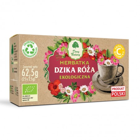 Herbatka DZIKA RÓŻA fix Dary Natury 25saszetek