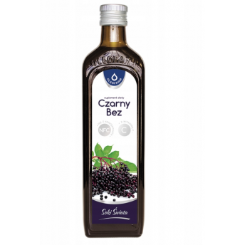 Czarny bez z witaminą C sok 490ml OLEOFARM