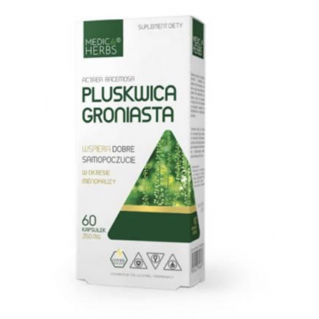 Pluskwica groniasta (Actaea racemosa) 60kapsułek Medica Herbs