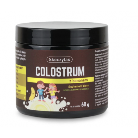 COLOSTRUM z bananem w proszku dla dzieci –60g Skoczylas