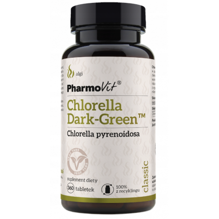 CHLORELLA Dark Green (czysta chlorella)  360tabletek PharmoVit