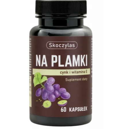 NA PLAMKI (cynk, witamina E, algi) 60 kapsułek Skoczylas