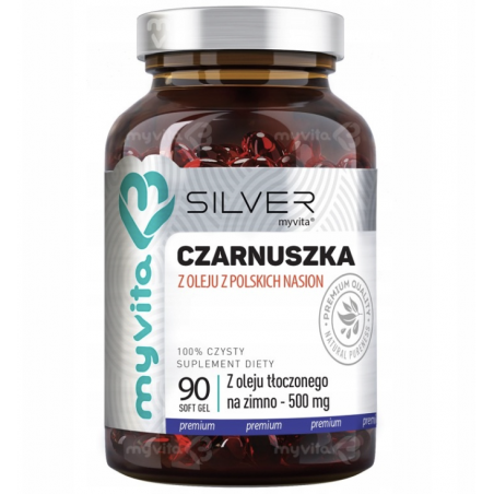 Silver Czarnuszka 90 kapsułek Olej nierafinowany MyVita