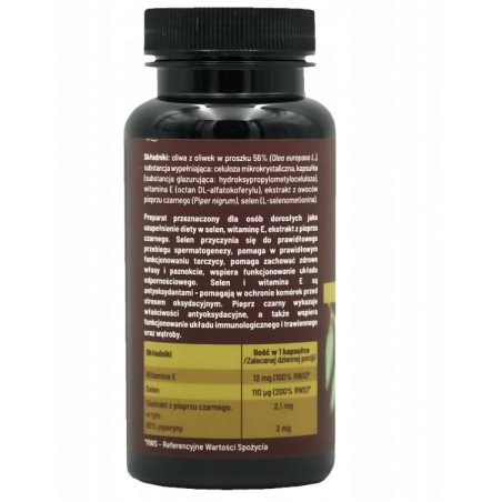 SELEN witamina E piperyna suplement diety 60 kapsułek Skoczylas - 1