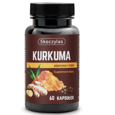 KURKUMA piperyna + imbir suplement diety 60 kapsułek Skoczylas