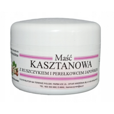 Maść kasztanowa z ruszczykiem i perełkowcem 50 ml Farm-Vix