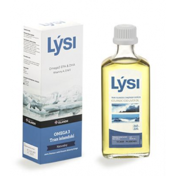 Tran Islandzki naturalny 240 ml LYSI