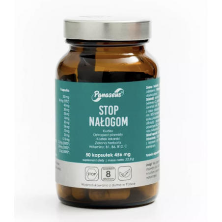 Panaseus STOP NAŁOGOM (kudzu, ostropest, zielona herbata) 50 kapsułek YANGO