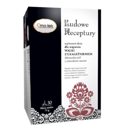 LUDOWE RECEPTURY Wsparcie walki z uzależnieniem Mir-Lek