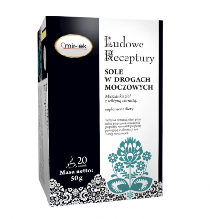 Ludowe Receptury Sole w drogach moczowych 20 saszetek Mir-Lek