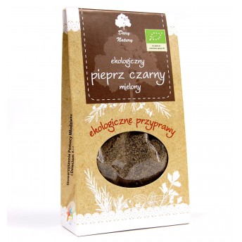 Pieprz czarny mielony EKO 50g Dary Natury