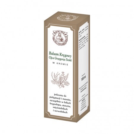 Balsam Kręgowy Ojca Grzegorza w kremie 100ml Bonimed