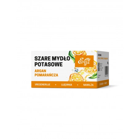 Szare mydło Argan&Pomarańcza 80g Etja