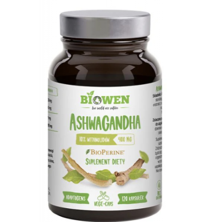 Ashwagandha (witania ospała) Biowen 120 kapsułek