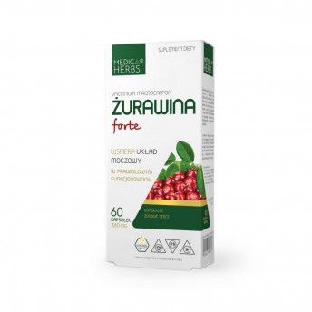 Żurawina Forte 60kapsułek Medica Herbs