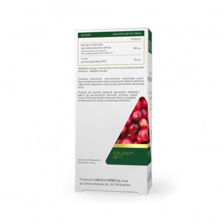 Żurawina Forte 60kapsułek Medica Herbs - 1