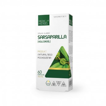 Sarsaparilla (Kolcorośl) 60kapsułek Medica Herbs