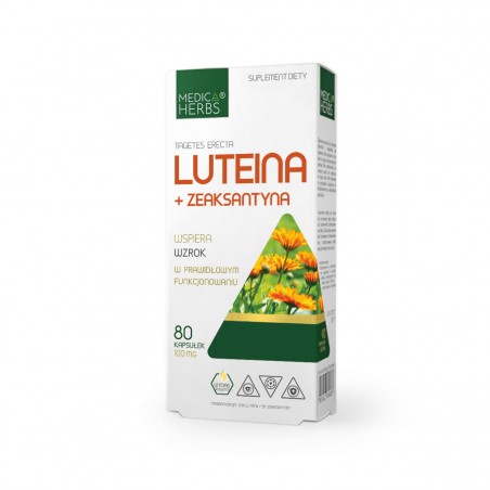 Luteina + Zeaksantyna 80 kapsułek Medica Herbs
