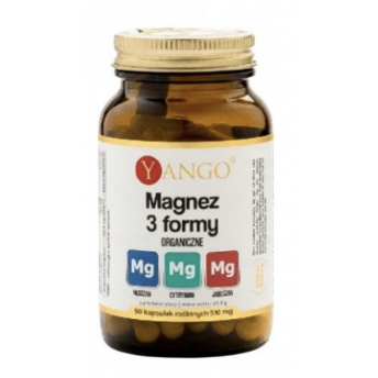 Magnez 3 formy organiczne 90 kapsułek Yango