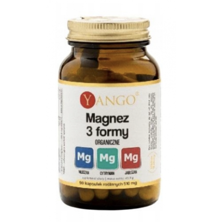 Magnez 3 formy organiczne 90 kapsułek Yango