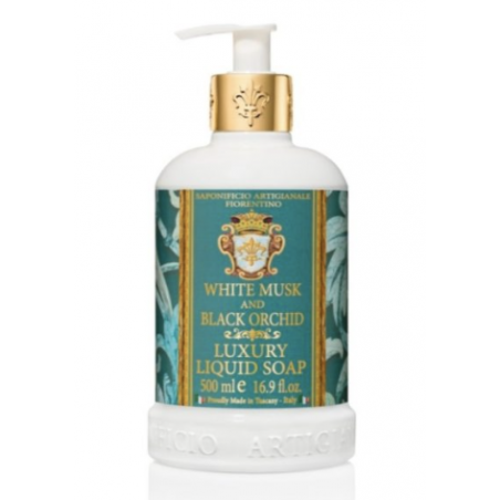 Mydło w płynie Białe piżmo i czarna orchidea 500 ml  Saponificio Artigianale Fiorentino