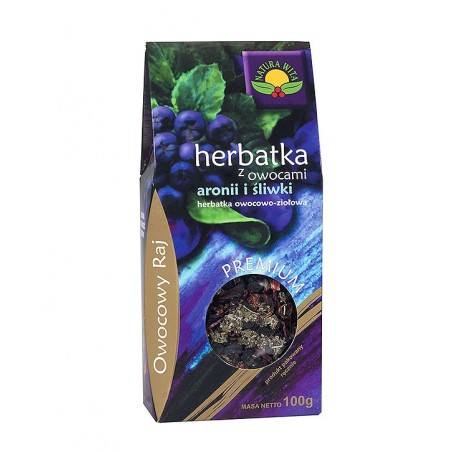 Herbata z owocami aronii i śliwki 100g Natura Wita