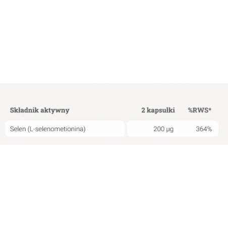 Selen organiczny 90 kapsułek YANGO - 1
