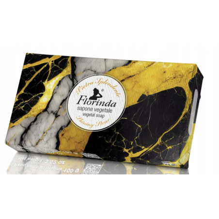 Mydło naturalne LUSTRZANY ŻÓŁTY MARMUR 100g  Florinda