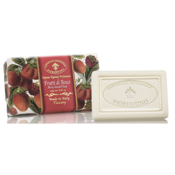 Mydło naturalne TRUSKAWKA I MALINY 250g  Florinda