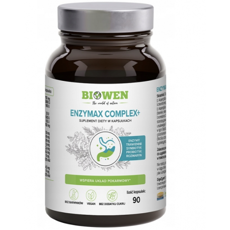 EnzyMax Complex+ enzymy trawienne 90 sztuk Biowen