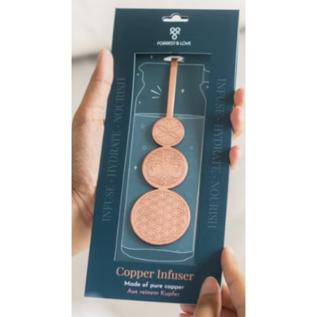 Miedziany wkład - zawieszka do wody, Infuser, Prana, Forrest and Love - 1