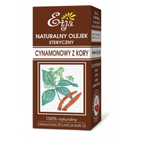 Olejek eteryczny cynamonowy 10ml Etja - 1