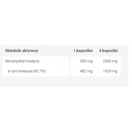 Kreatyna (kapsułki) 100szt YANGO - 1
