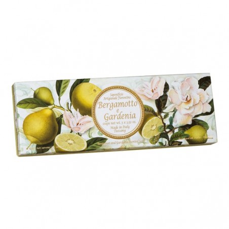Gardenia i Bergamotka 3×100g  Saponificio Artigianale Fiorentino