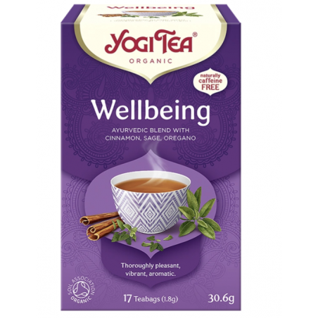 Herbata Wellbeing (Dobrostan) BIO 17sztuk Yogi Tea