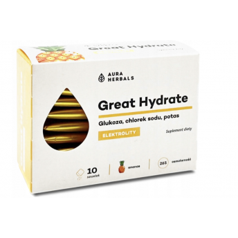 Elektrolity Great Hydrate o smaku ananasa 10 szt.  Aura Herbals