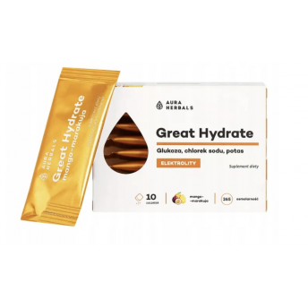 Elektrolity Great Hydrate  (mango- marakuja) 10 szt.  Aura Herbals