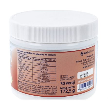 Litoxen Elektrolity dla diebetyków (smak cytrynowy) 172,5g - 1