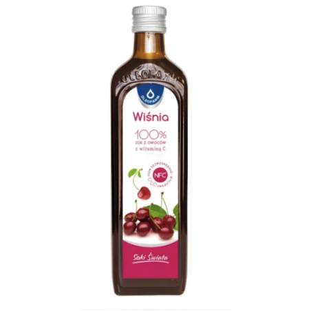 Wiśnia z witaminą C sok 490ml OLEOFARM