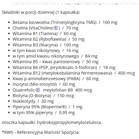 Witamina B-complex 90 kapsułek Biowen - 1